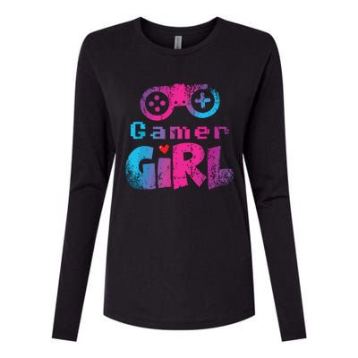 Video Game Nerd E Sport Gaming Girl Gamer Gift Womens Cotton Relaxed Long Sleeve T-Shirt