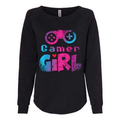 Video Game Nerd E Sport Gaming Girl Gamer Gift Womens California Wash Sweatshirt