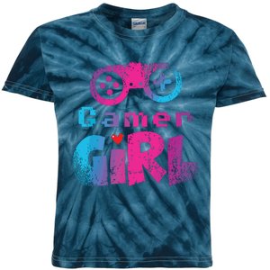 Video Game Nerd E Sport Gaming Girl Gamer Gift Kids Tie-Dye T-Shirt