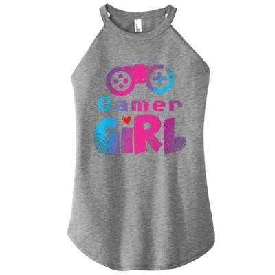 Video Game Nerd E Sport Gaming Girl Gamer Gift Women's Perfect Tri Rocker Tank