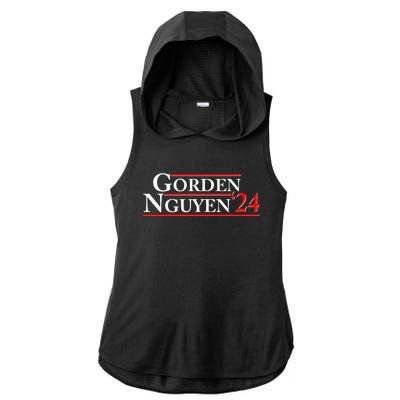 Vote Gorden Nguyen 2024 Election Ladies PosiCharge Tri-Blend Wicking Draft Hoodie Tank