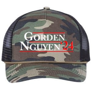 Vote Gorden Nguyen 2024 Election Retro Rope Trucker Hat Cap