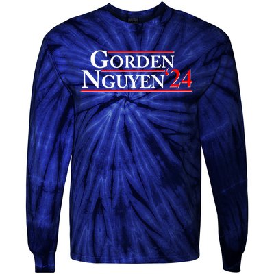 Vote Gorden Nguyen 2024 Election Tie-Dye Long Sleeve Shirt