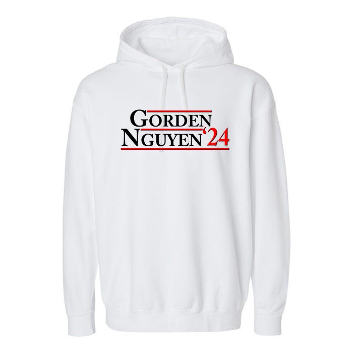 Vote Gorden Nguyen 2024 Election Garment-Dyed Fleece Hoodie