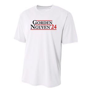 Vote Gorden Nguyen 2024 Election Youth Performance Sprint T-Shirt