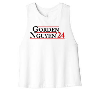 Vote Gorden Nguyen 2024 Election Women's Racerback Cropped Tank