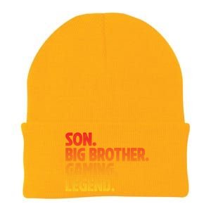 Video Gamer New Brother Gaming Son Big Brother Gaming Legend Knit Cap Winter Beanie