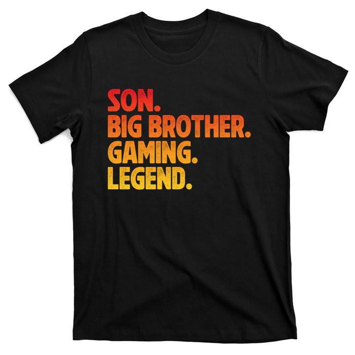 Video Gamer New Brother Gaming Son Big Brother Gaming Legend T-Shirt