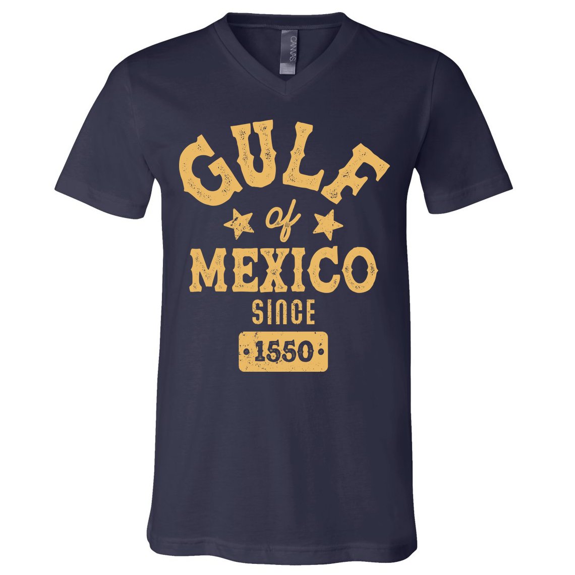 Vintage Gulf Of Mexico Since 1550 V-Neck T-Shirt