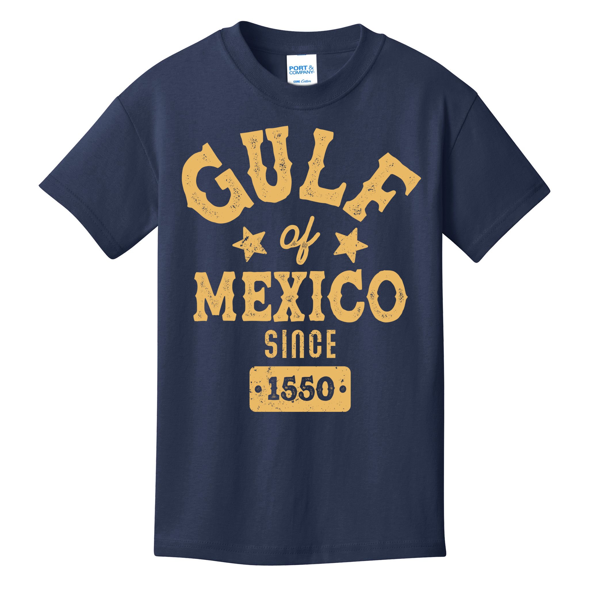 Vintage Gulf Of Mexico Since 1550 Kids T-Shirt