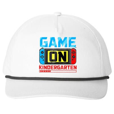 Video Game On Kindergarten Gamer Back To School First Day Snapback Five-Panel Rope Hat