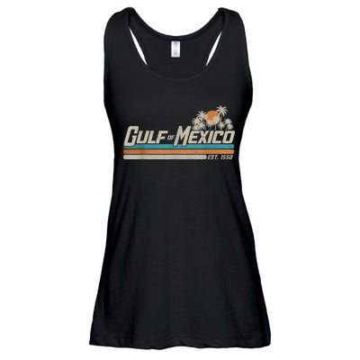 Vintage Gulf Of Mexico Since 1550 Retro Vintage Beach Ladies Essential Flowy Tank