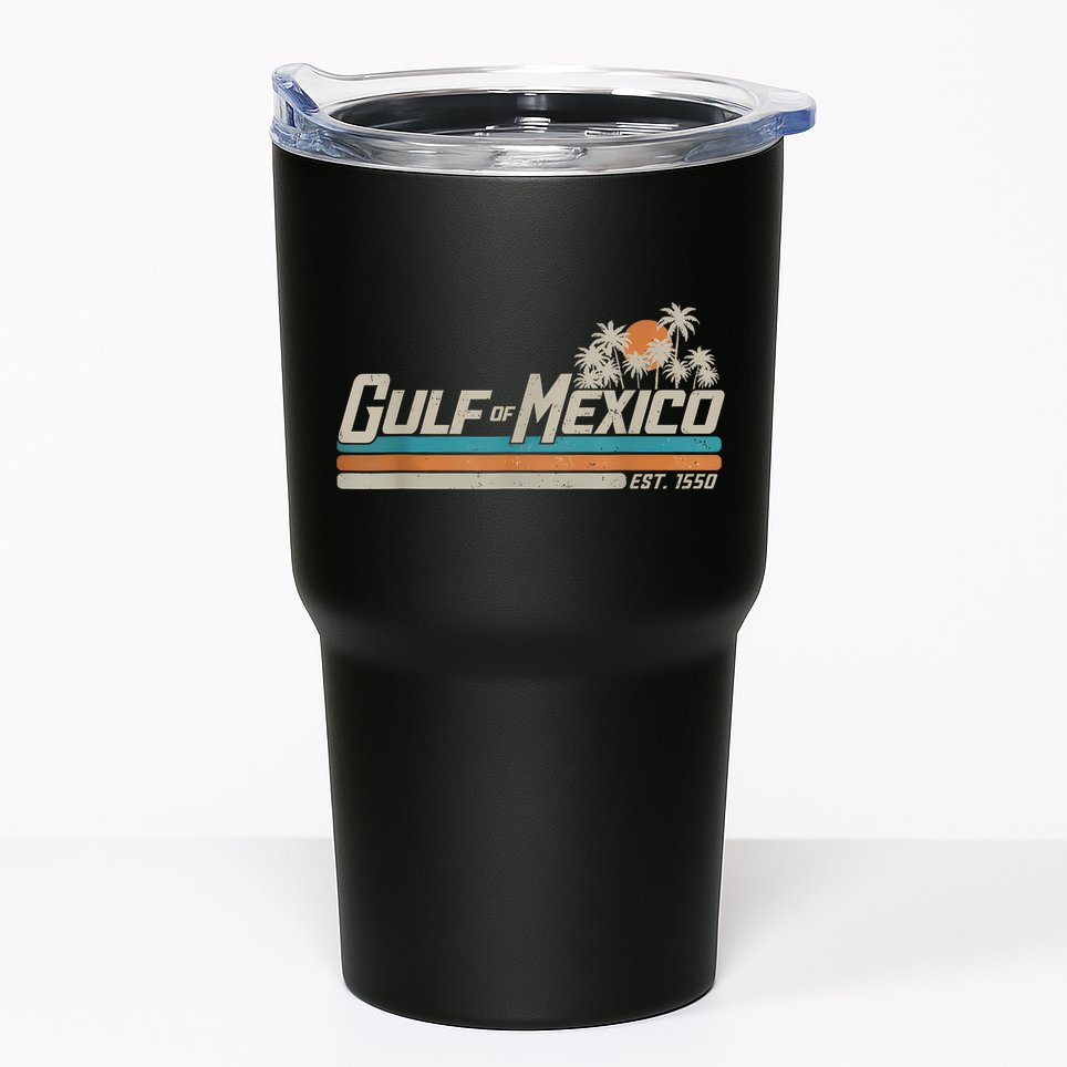 Vintage Gulf Of Mexico Since 1550 Retro Vintage Beach Tumbler
