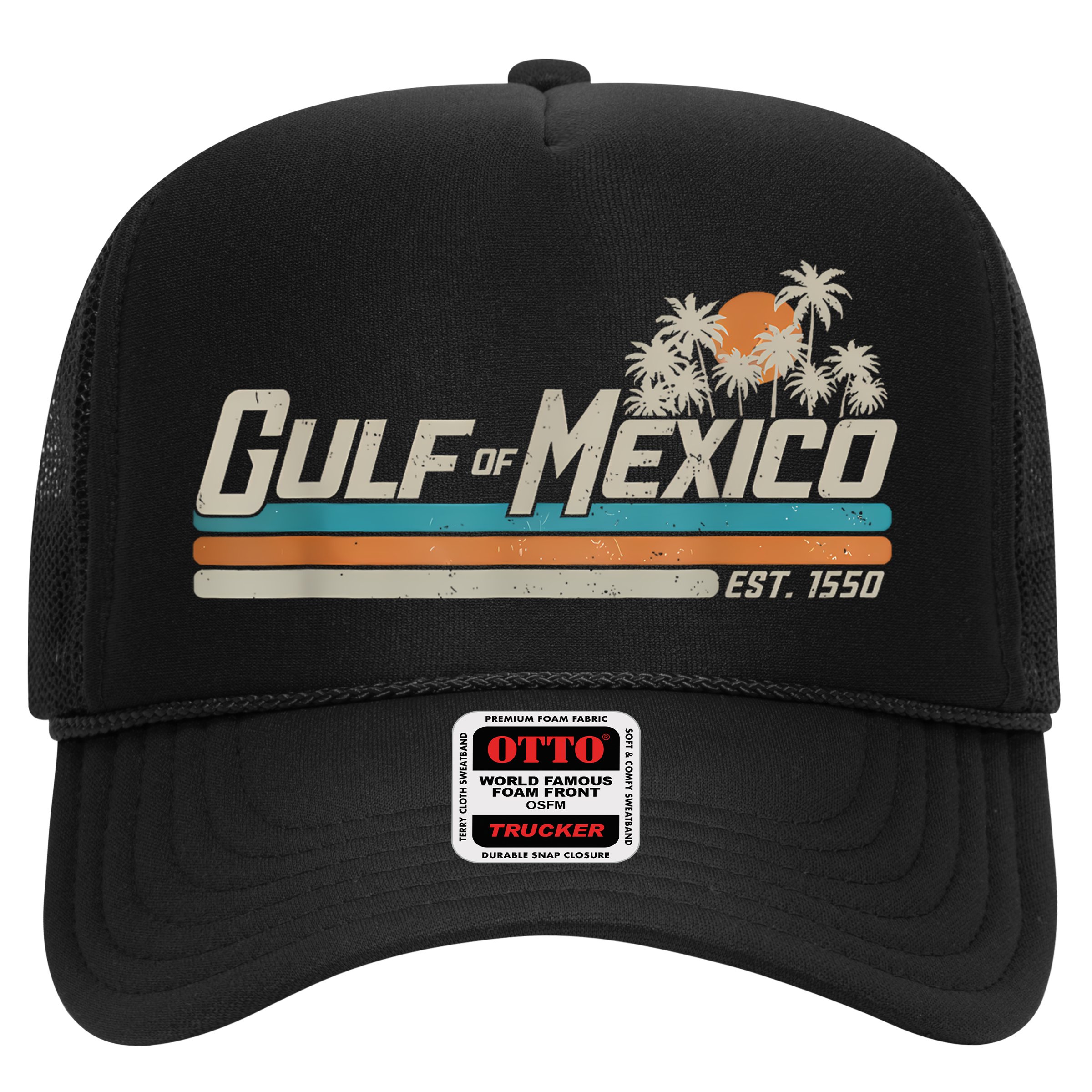 Vintage Gulf Of Mexico Since 1550 Retro Vintage Beach Hat