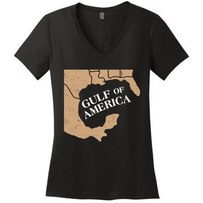 Vintage Gulf Of America Women's V-Neck T-Shirt