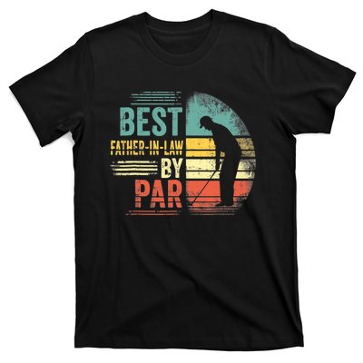 Vintage Golfing Outfit Best FatherInLaw By Par Gifts T-Shirt