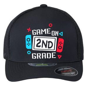 Video Game On 2nd Grade Cool Kids Team Second Back To School Flexfit Unipanel Trucker Cap