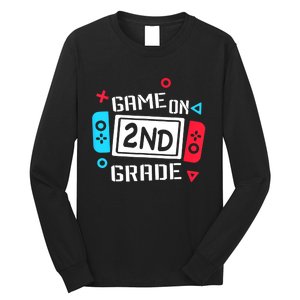 Video Game On 2nd Grade Cool Kids Team Second Back To School Long Sleeve Shirt