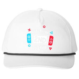 Video Game On 2nd Grade Cool Kids Team Second Back To School Snapback Five-Panel Rope Hat