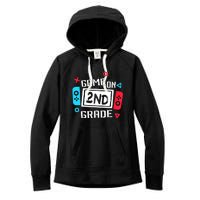 Video Game On 2nd Grade Cool Kids Team Second Back To School Women's Fleece Hoodie