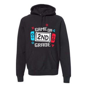 Video Game On 2nd Grade Cool Kids Team Second Back To School Premium Hoodie