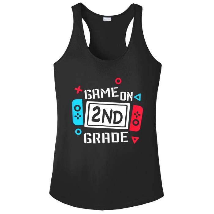 Video Game On 2nd Grade Cool Kids Team Second Back To School Ladies PosiCharge Competitor Racerback Tank