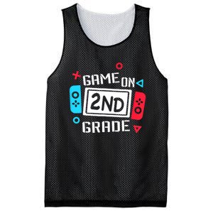 Video Game On 2nd Grade Cool Kids Team Second Back To School Mesh Reversible Basketball Jersey Tank