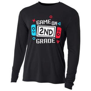 Video Game On 2nd Grade Cool Kids Team Second Back To School Cooling Performance Long Sleeve Crew