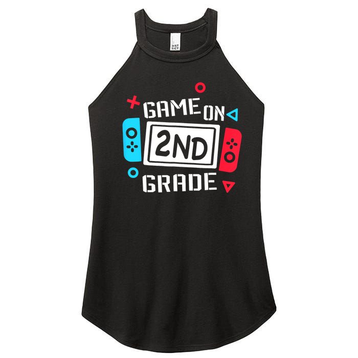 Video Game On 2nd Grade Cool Kids Team Second Back To School Women's Perfect Tri Rocker Tank