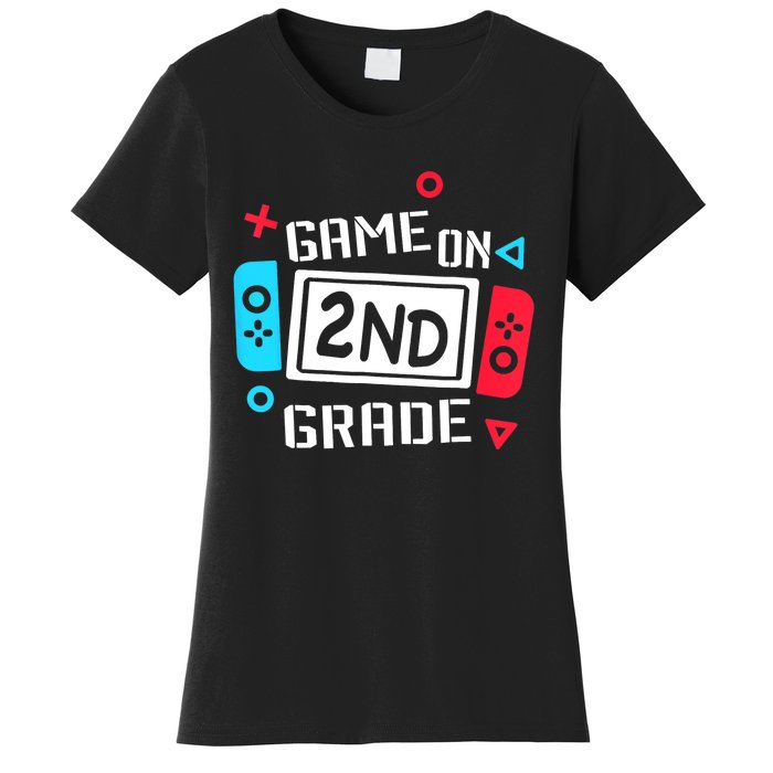 Video Game On 2nd Grade Cool Kids Team Second Back To School Women's T-Shirt