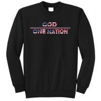 Vintage God One Nation Under Patriotic For Christian Sweatshirt