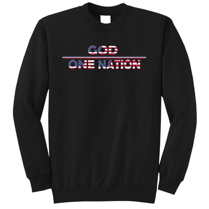 Vintage God One Nation Under Patriotic For Christian Sweatshirt