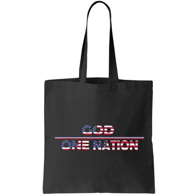 Vintage God One Nation Under Patriotic For Christian Bag