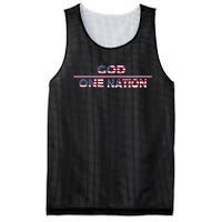 Vintage God One Nation Under Patriotic For Christian Mesh Reversible Basketball Jersey Tank