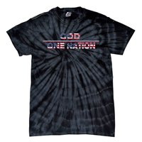 Vintage God One Nation Under Patriotic For Christian Tie-Dye T-Shirt