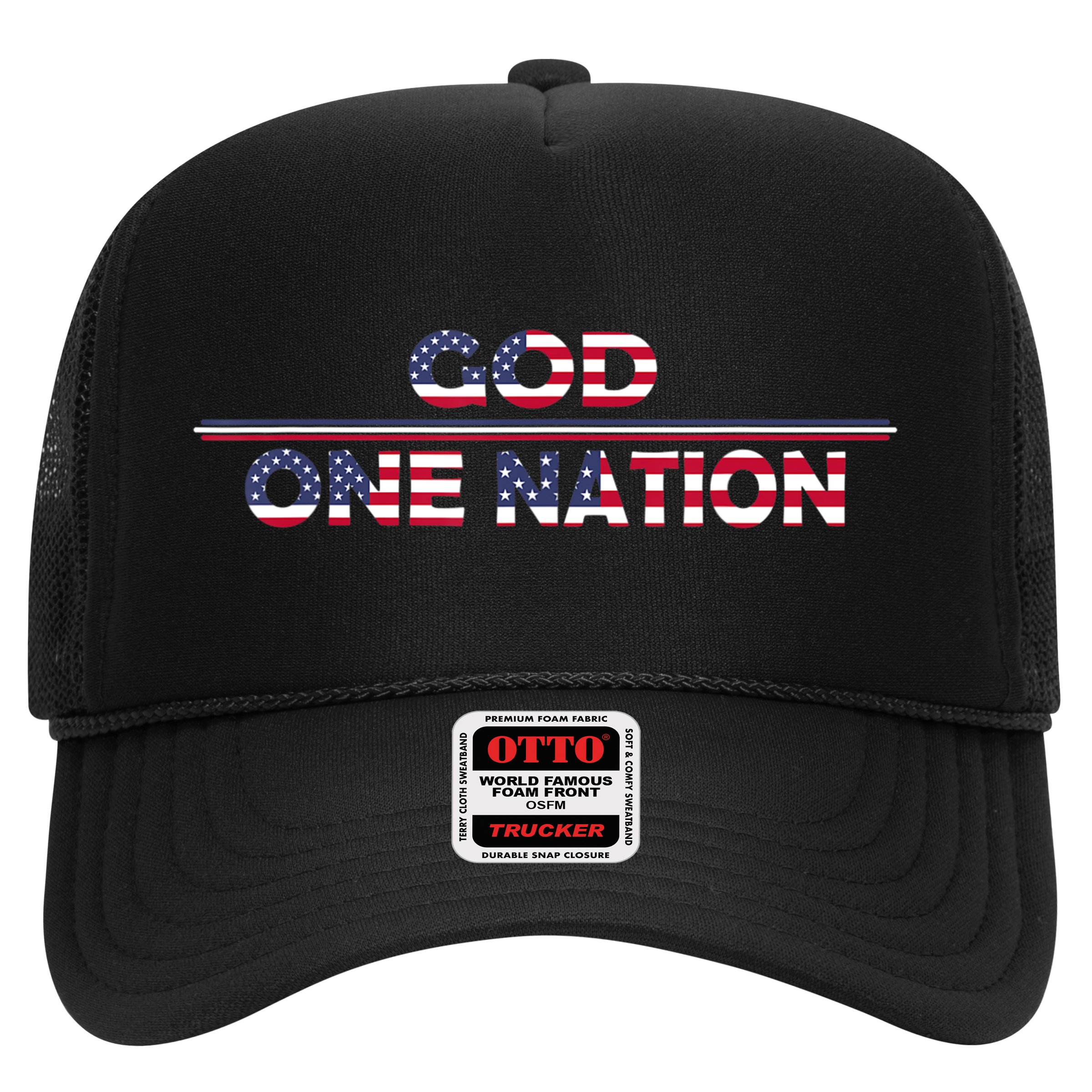 Vintage God One Nation Under Patriotic For Christian Hat