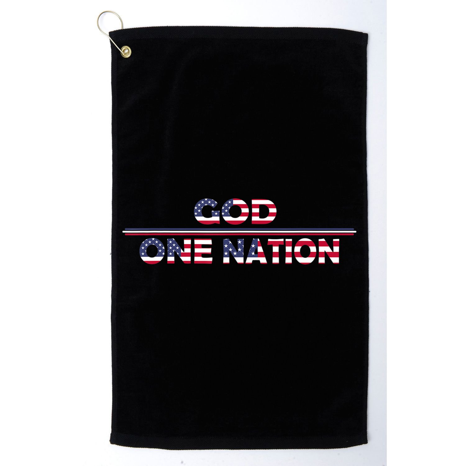 Vintage God One Nation Under Patriotic For Christian Golf Towel