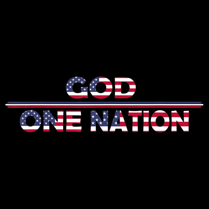 Vintage God One Nation Under Patriotic For Christian Toddler T-Shirt