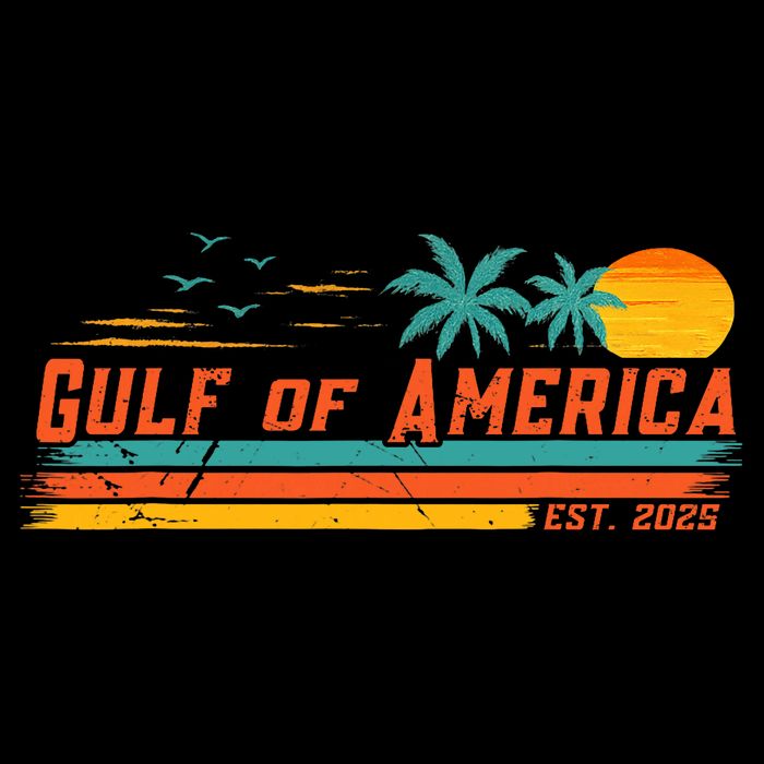 Vintage Gulf Of Us America Retro Sunset Gulf Of Us America  Tall T-Shirt