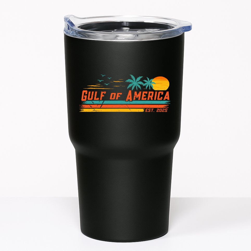Vintage Gulf Of Us America Retro Sunset Gulf Of Us America  Tumbler