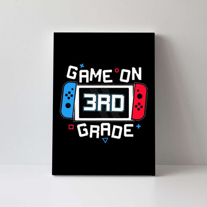 Video Game On 3rd Gamer Back To School Canvas