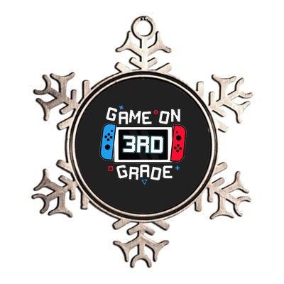 Video Game On 3rd Gamer Back To School Metallic Star Ornament