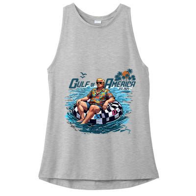  Vintage Gulf Of US America Est 2025 Funny  Ladies PosiCharge Tri-Blend Wicking Tank