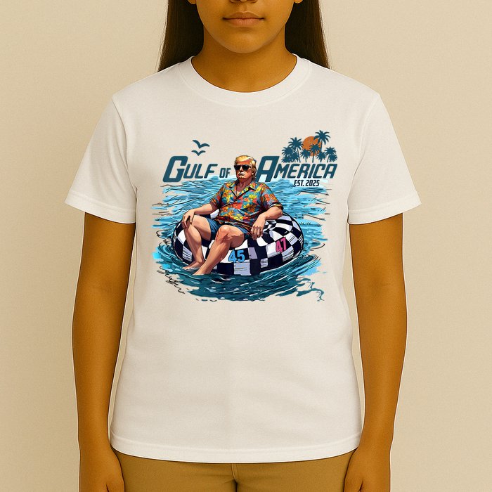  Vintage Gulf Of US America Est 2025 Funny  T-Shirt