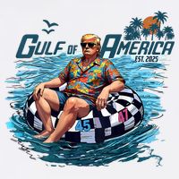  Vintage Gulf Of US America Est 2025 Funny  Bucket Hat