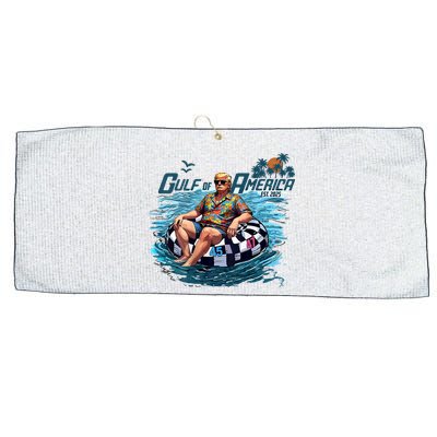  Vintage Gulf Of US America Est 2025 Funny  Large Microfiber Waffle Golf Towel