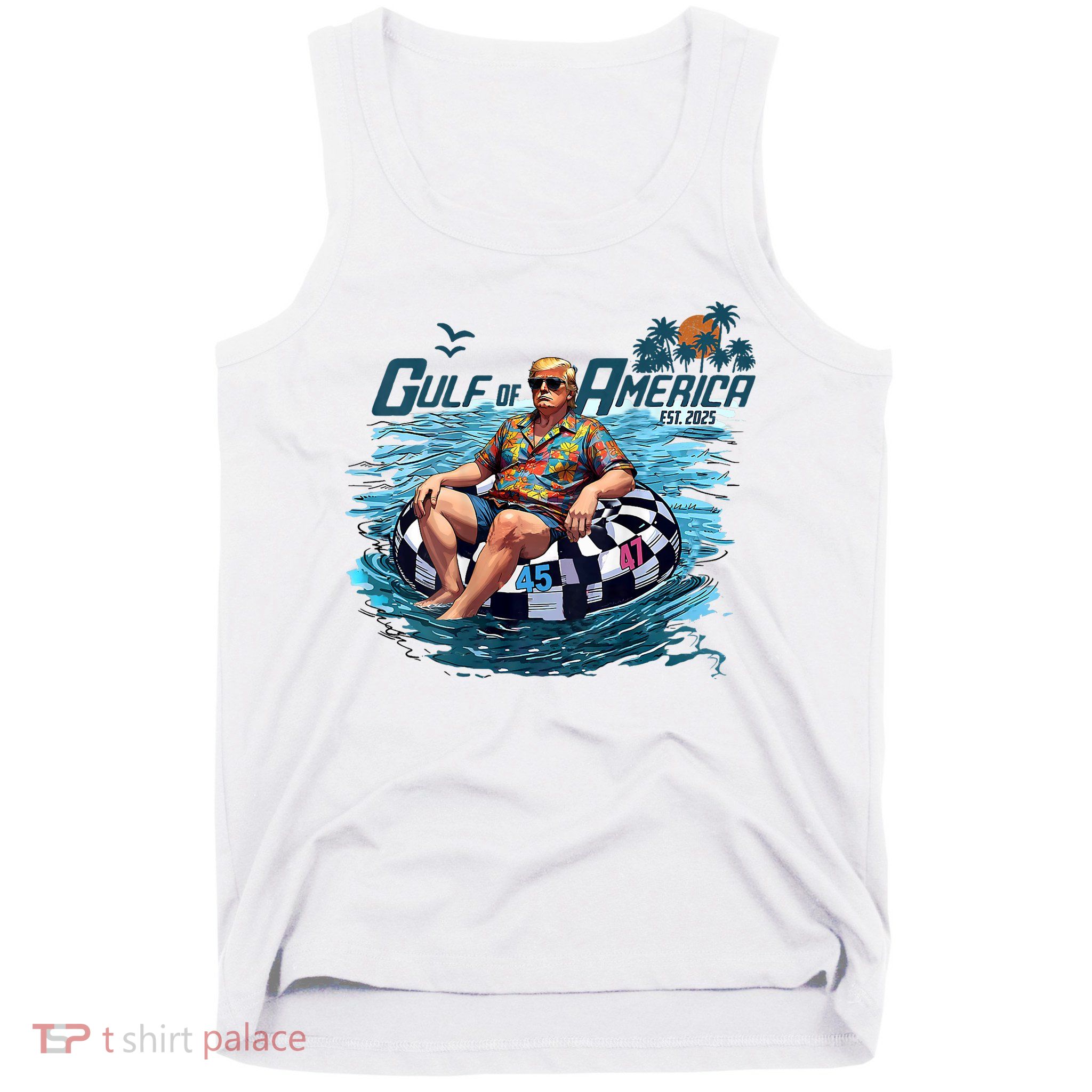  Vintage Gulf Of US America Est 2025 Funny  Tank Top
