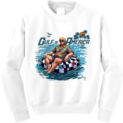  Vintage Gulf Of US America Est 2025 Funny  Kids Sweatshirt
