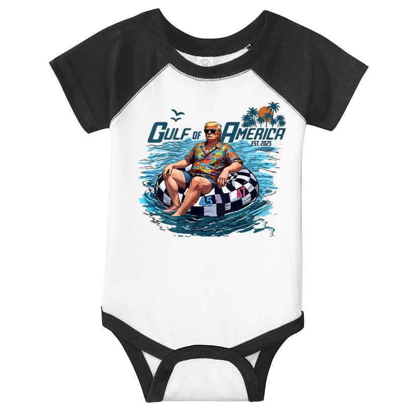  Vintage Gulf Of US America Est 2025 Funny  Infant Baby Jersey Bodysuit