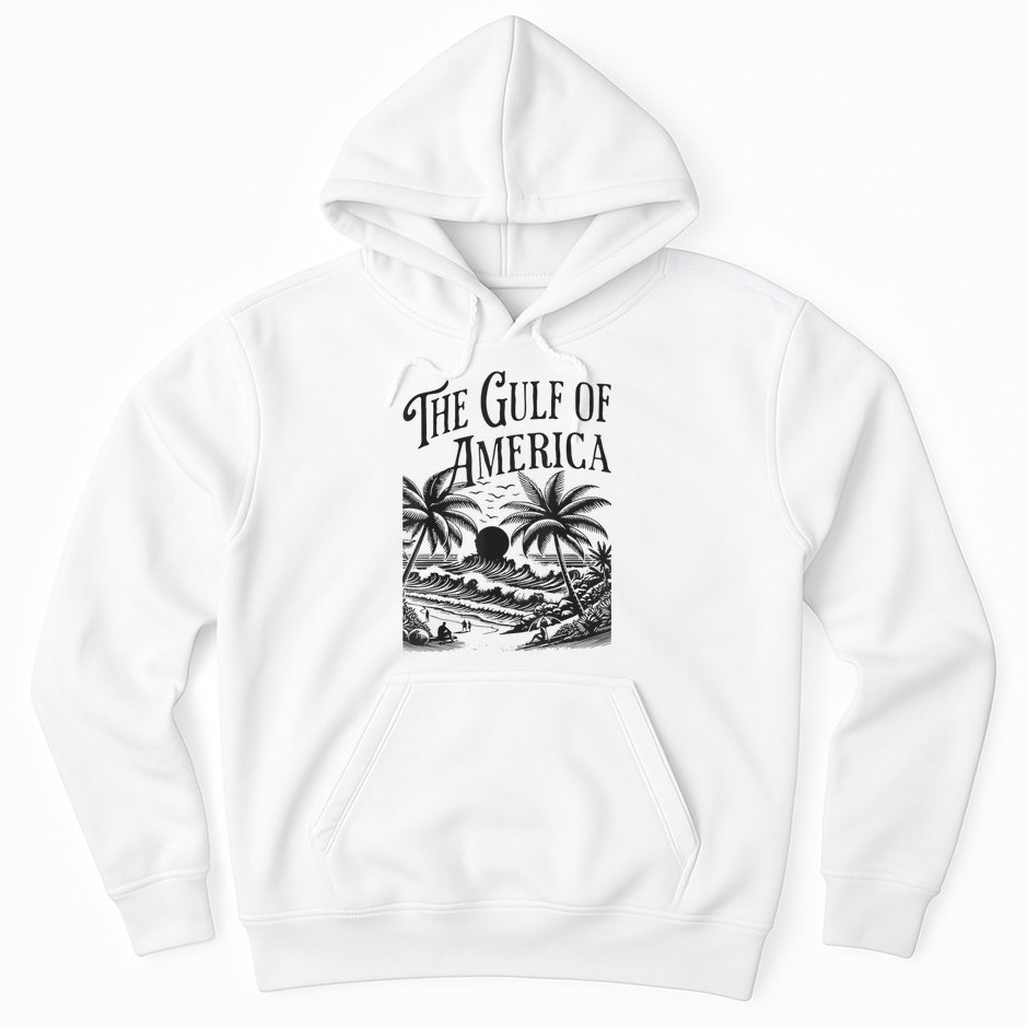 Vintage Gulf Of Usa America Beach Palm Summer Vacation Hoodie